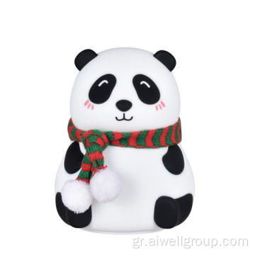 Panda Cartoon Silicone LED Baby Lamp